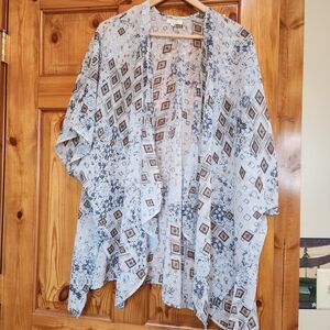 Maurices 3/4 Sleeve Open Front Duster, One Size